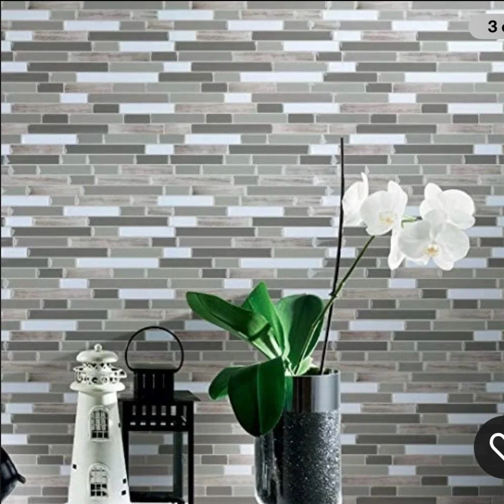 10 Pck 12x12 Peel and Stick Backsplash Kitchen Bathroom Mosaic Tiles Wall Decor
